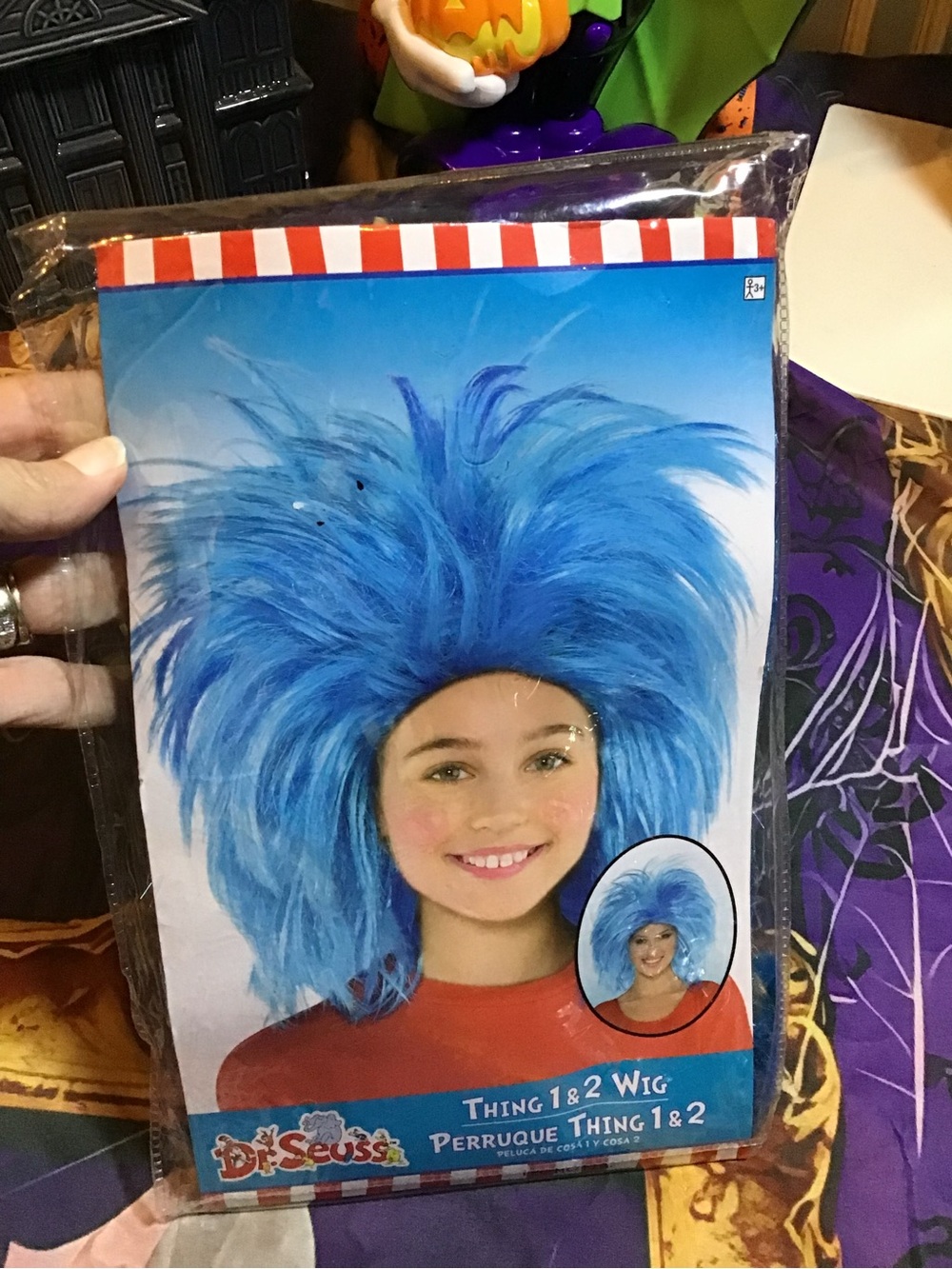 Dr seuss thing 1 & 2 wig ages 3+ -NEW
